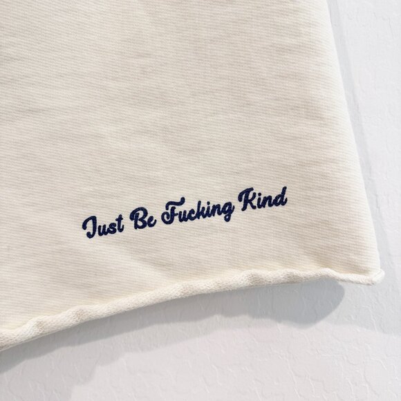 The Mayfair Group Just Be Fucking Kind Pull On Sweatshorts Loungewear Large/XL - Picture 3 of 8